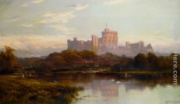 Royal Windsor painting - Alfred de Breanski Snr Royal Windsor art painting